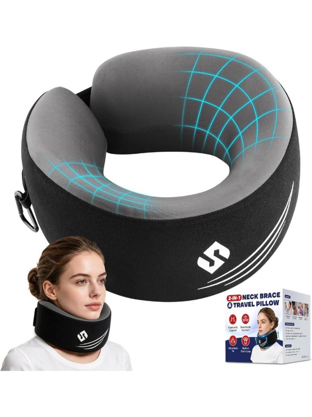 Cervical Neck Brace for Pain Relief & Support | Soft Adjustable Neck Collar